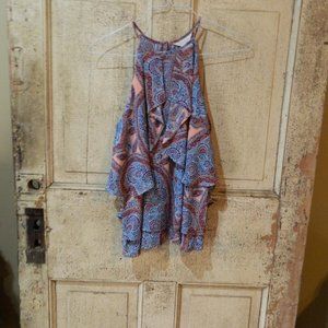Belle & Sky Ruffle Tank Top Size M (CC-1)